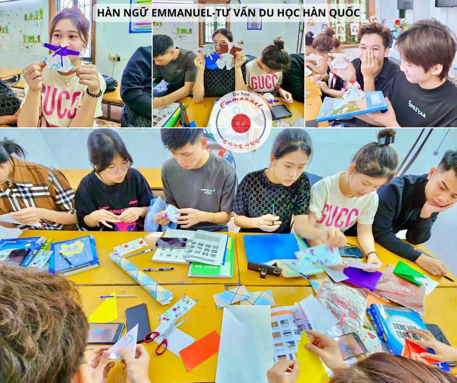 Các học viên tìm hiểu văn hoá Hàn Quốc