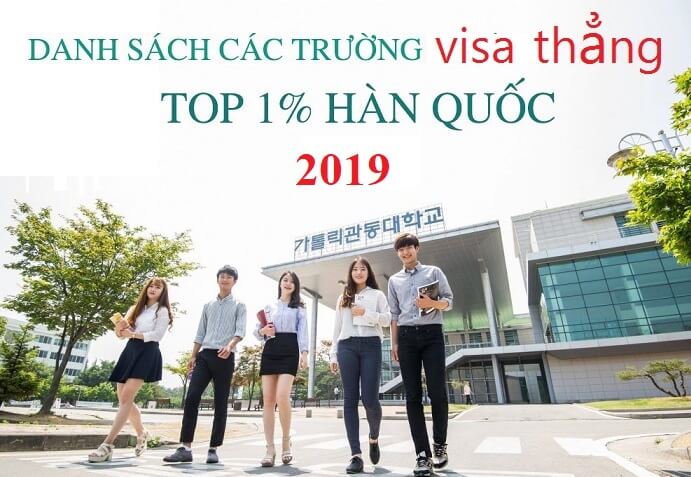 Danh sách các trường Visa thẳng Hàn Quốc năm 2019